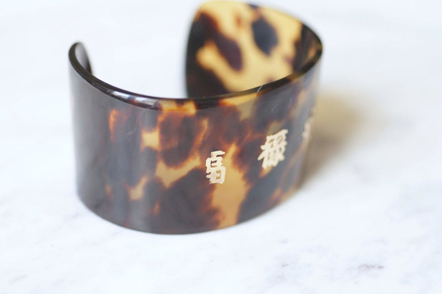 Tortoise shell discount cuff bracelet