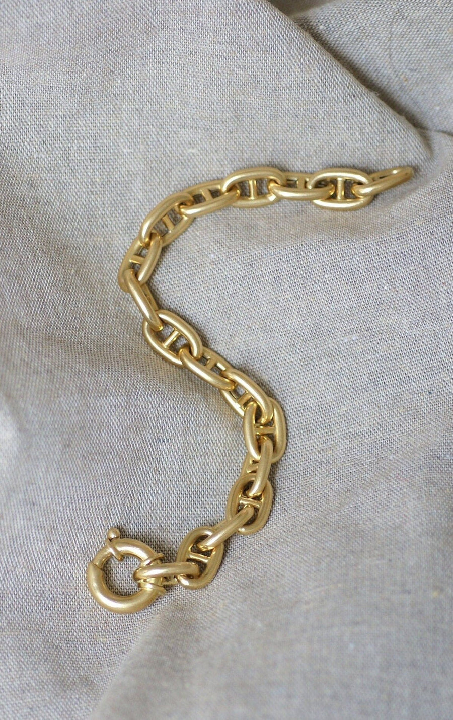 Marine mesh bracelet in yellow gold - Galerie Pénélope