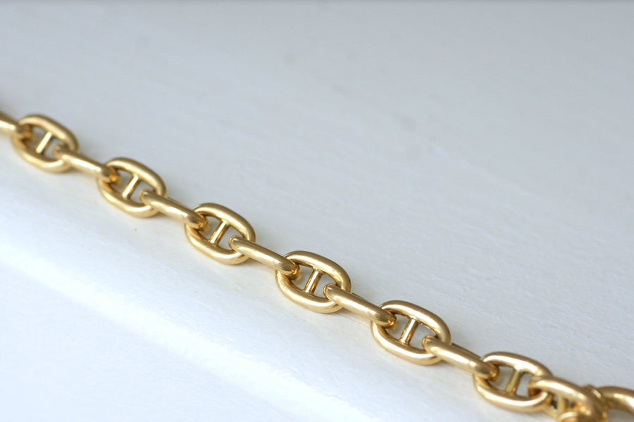Marine mesh bracelet in yellow gold - Galerie Pénélope