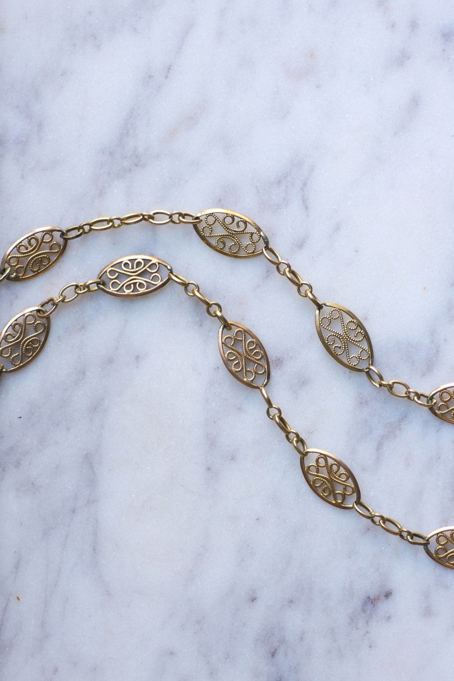 Gold filigree chain - Penelope Gallery