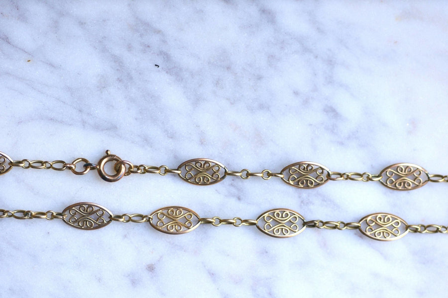 Gold filigree chain - Penelope Gallery
