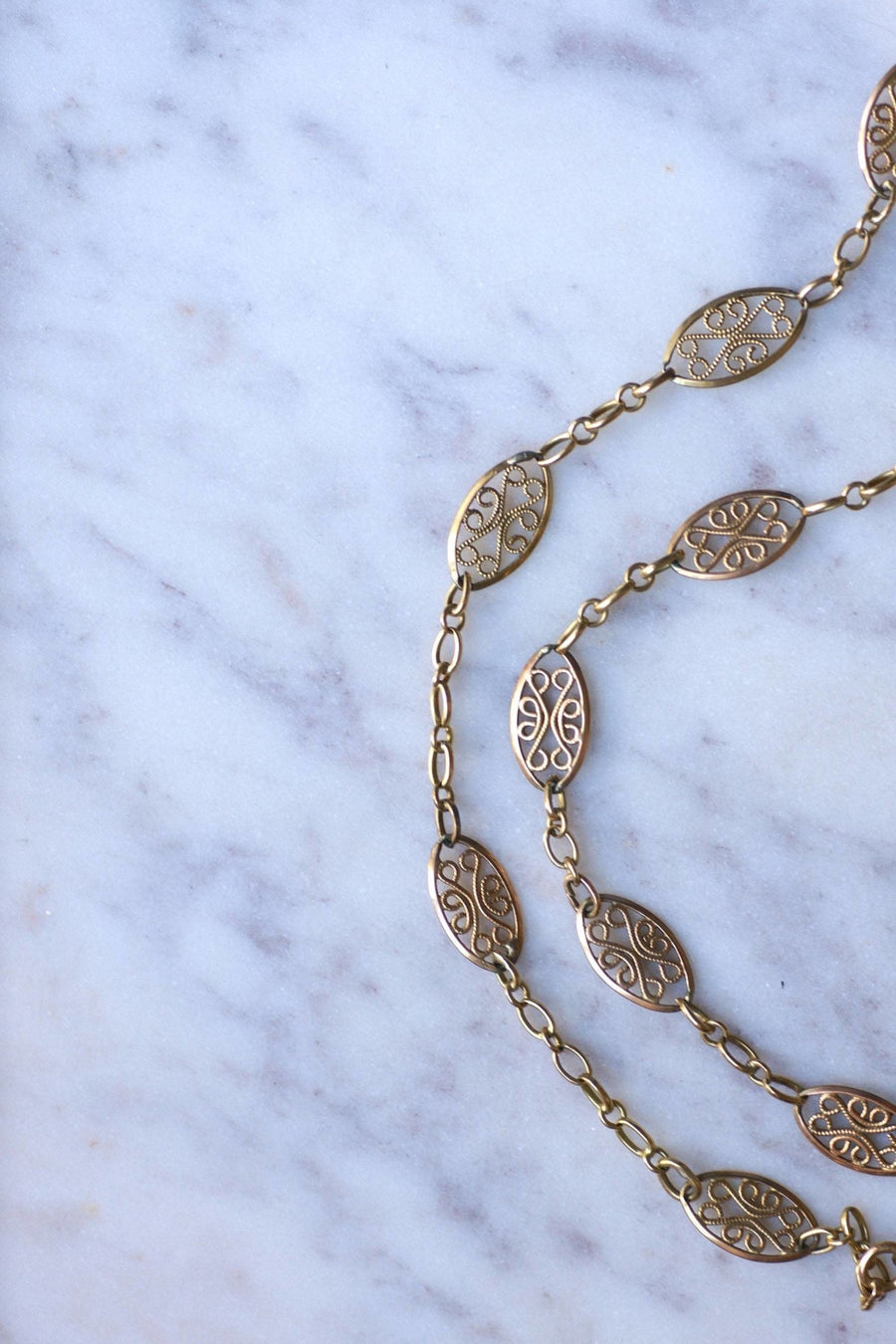 Gold filigree chain - Penelope Gallery