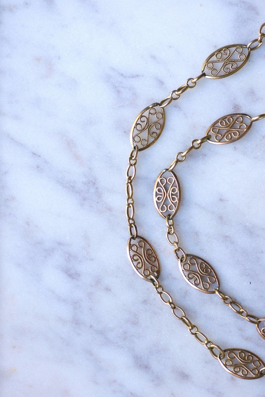Gold filigree chain - Penelope Gallery