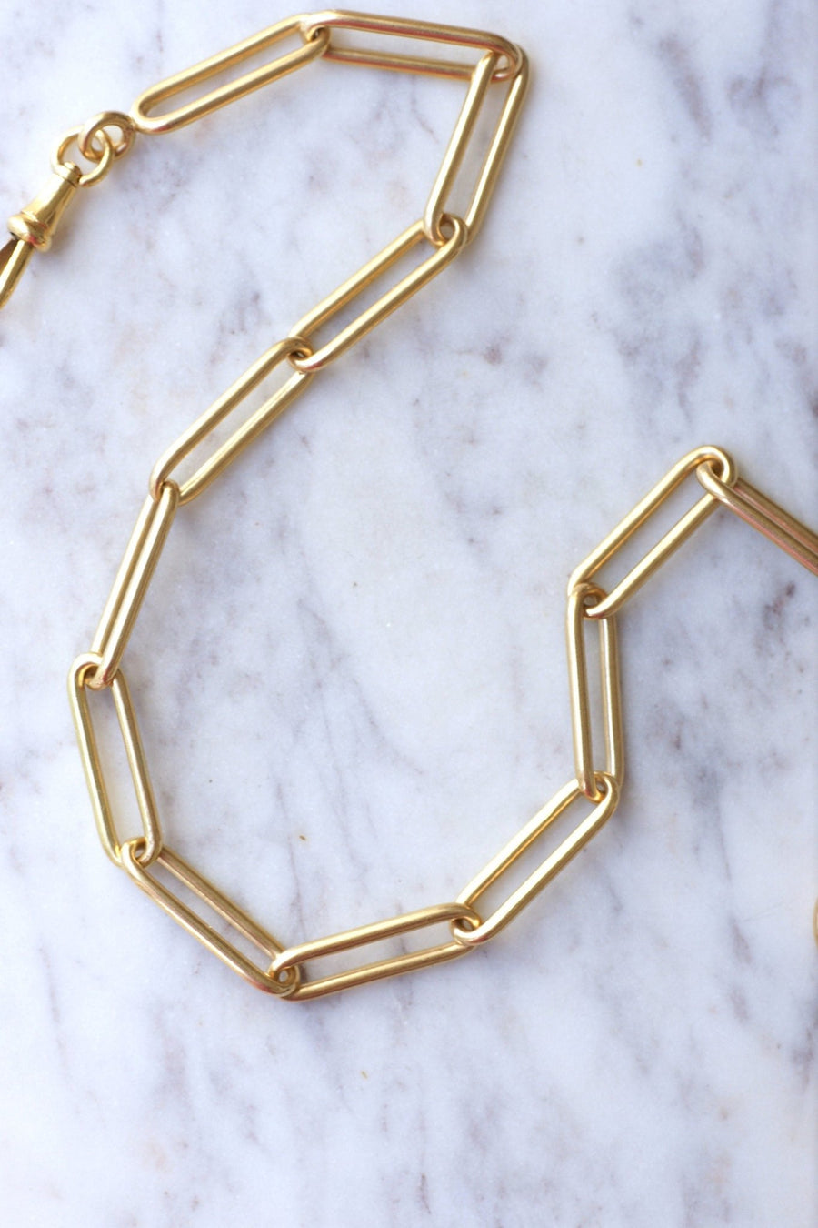 Rectangle chain in yellow gold - Penelope Gallery