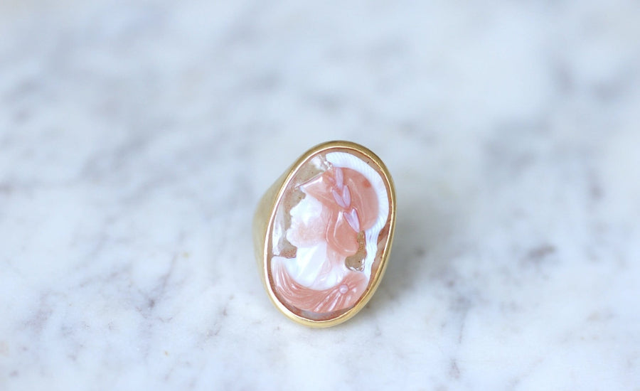 Cameo pendant soldier helmeted sardonyx - Galerie Pénélope