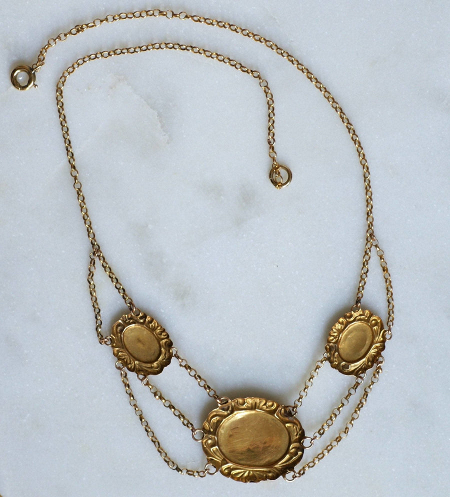 Antique Gold and Enamel Slavery Necklace - Penelope Gallery