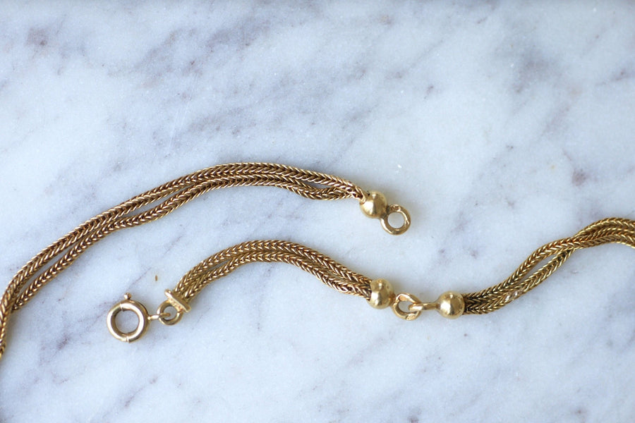 Neglected gold necklace with tassels - Penelope Gallery