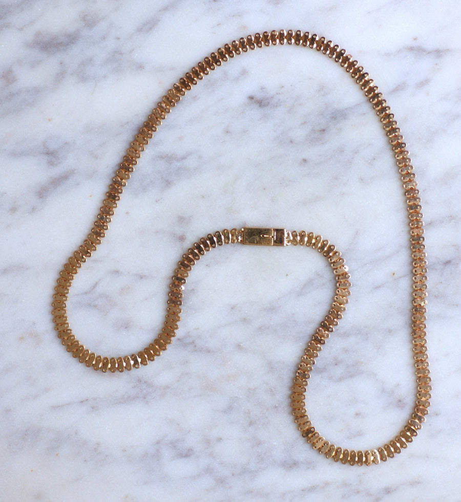 Fancy pink gold necklace - Penelope Gallery