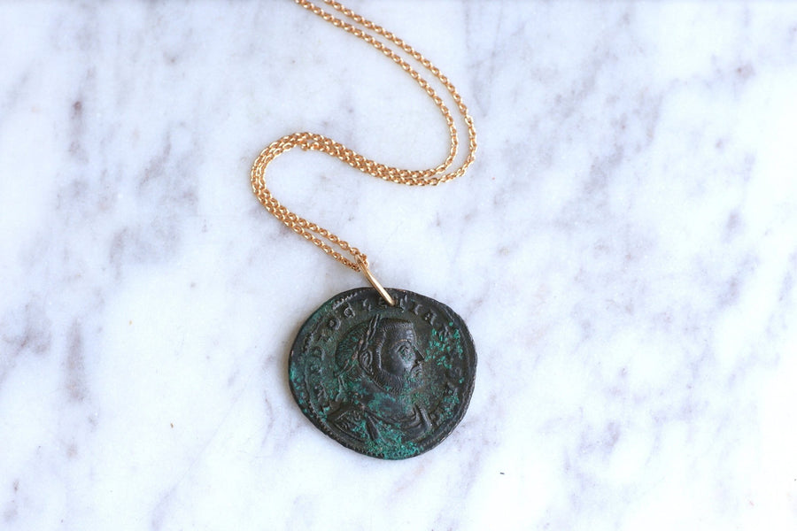 Necklace pendant Roman coin Diocletian - Penelope Gallery