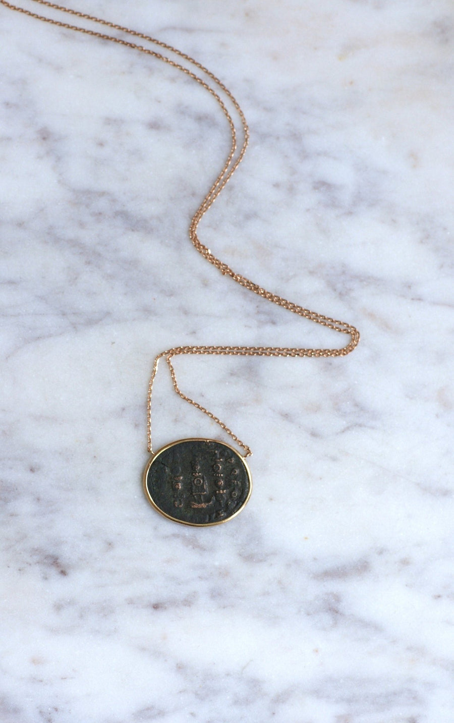 Constance II Roman coin necklace - Penelope Gallery