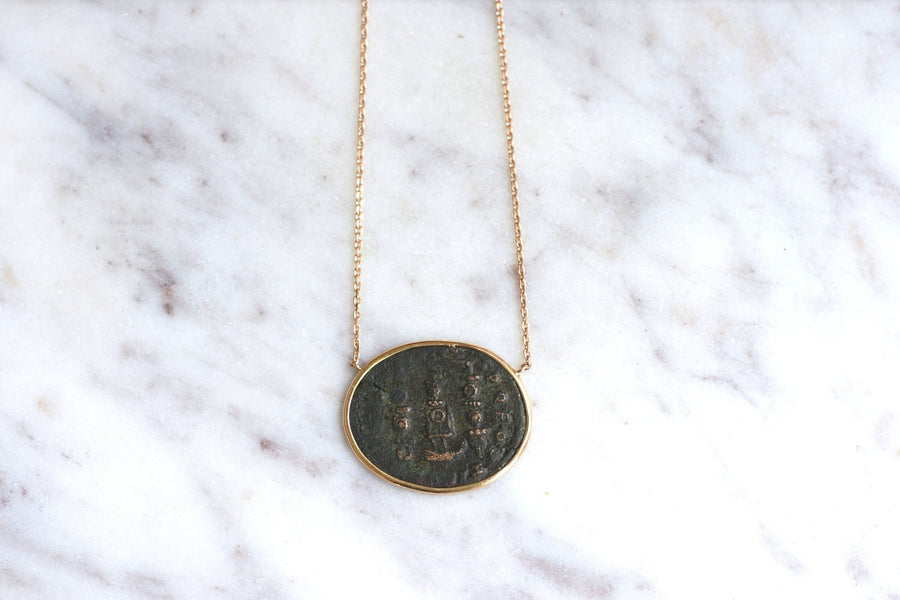 Constance II Roman coin necklace - Penelope Gallery