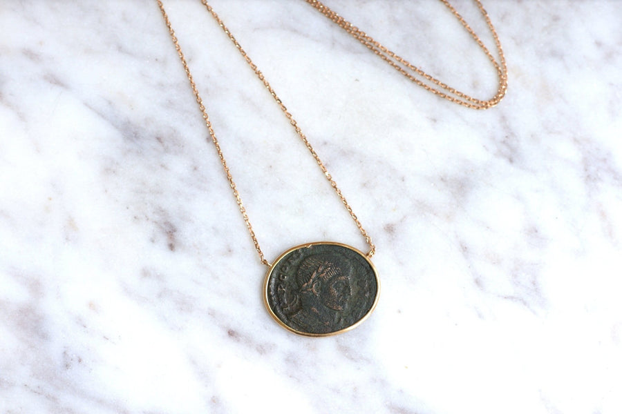 Constance II Roman coin necklace - Penelope Gallery