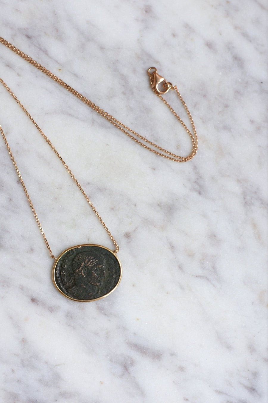 Constance II Roman coin necklace - Penelope Gallery