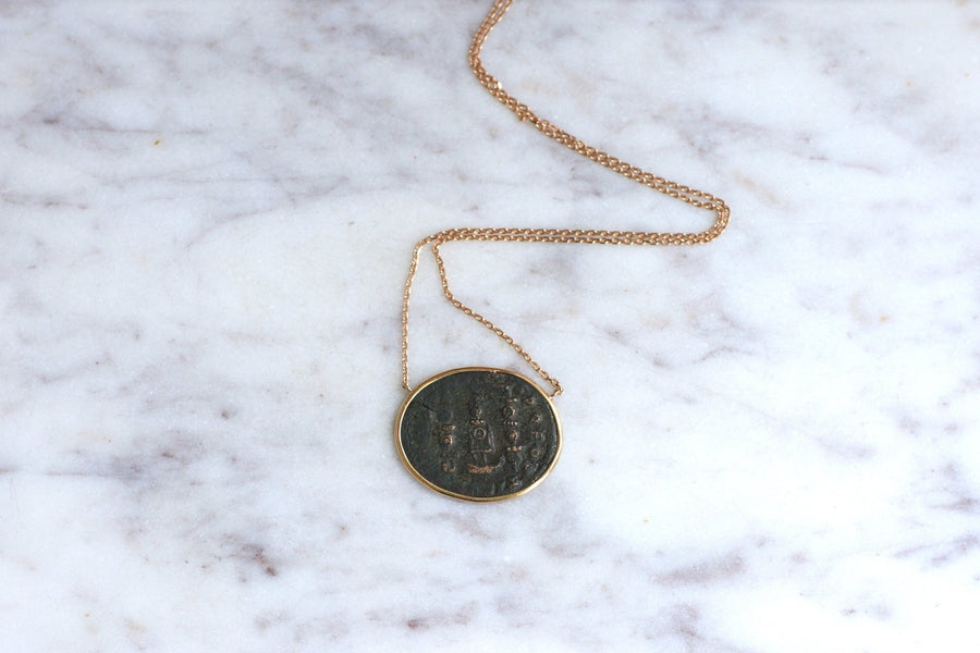 Constance II Roman coin necklace - Penelope Gallery