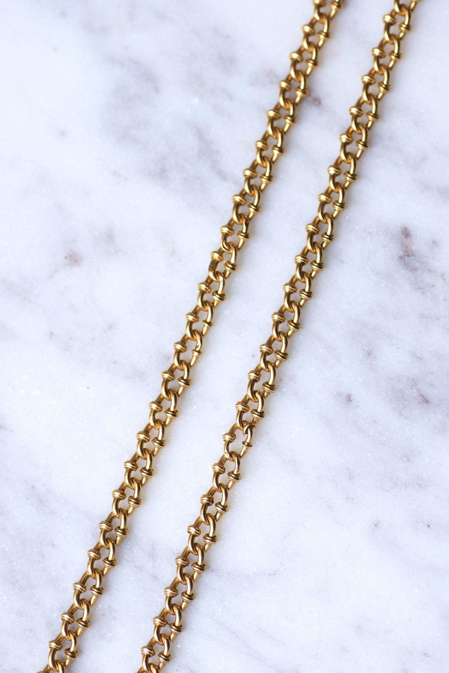 Yellow gold necklace, necklace, antique chain - Galerie Pénélope