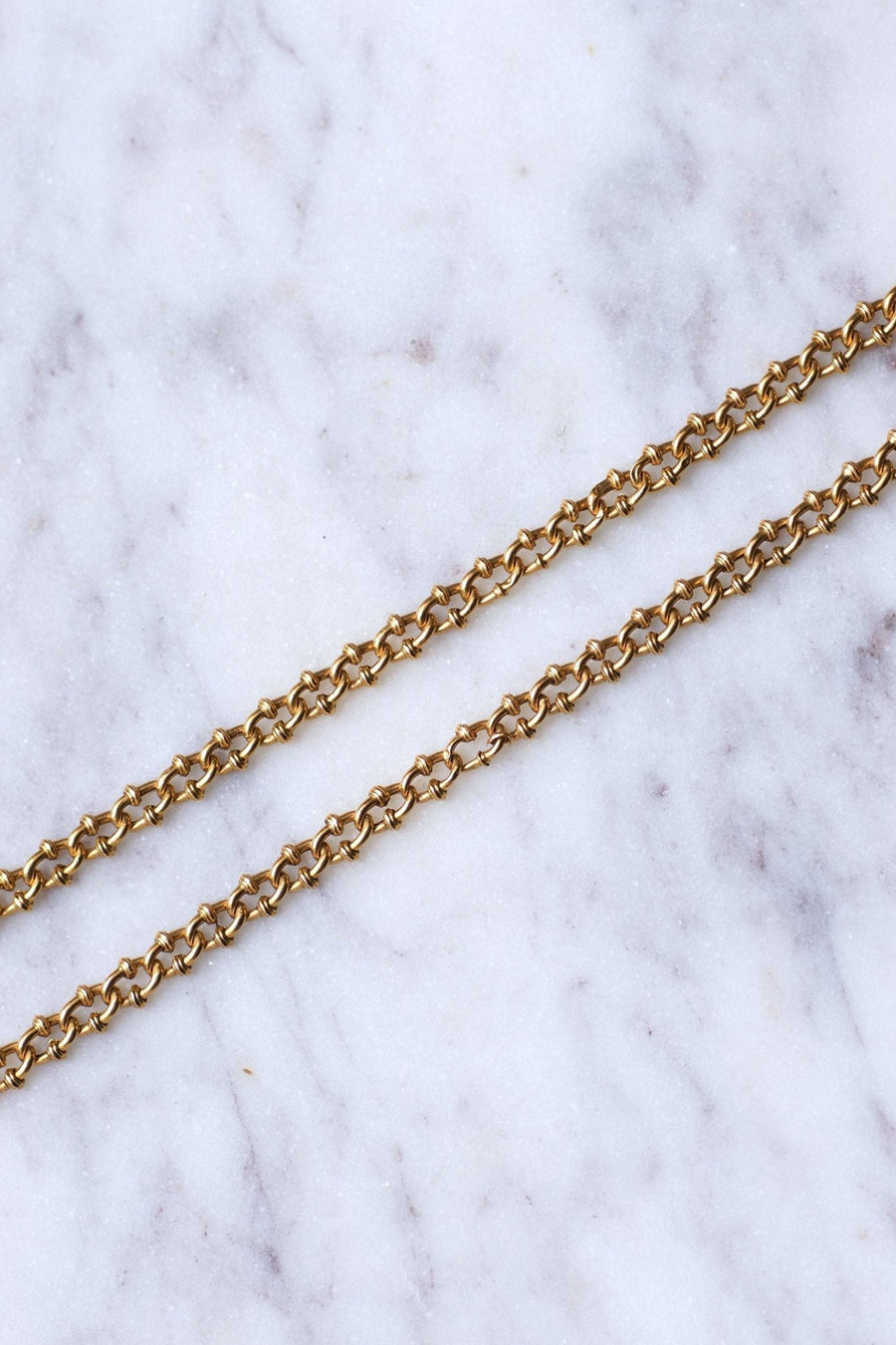 Yellow gold necklace, necklace, antique chain - Galerie Pénélope