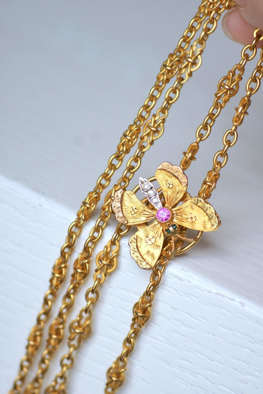 Art Nouveau butterfly necklace - Penelope Gallery