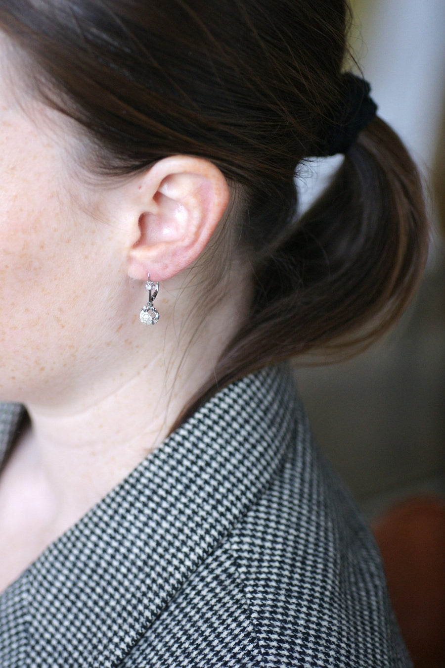 1.20 Carat Diamond Sleepers in White Gold - Galerie Pénélope