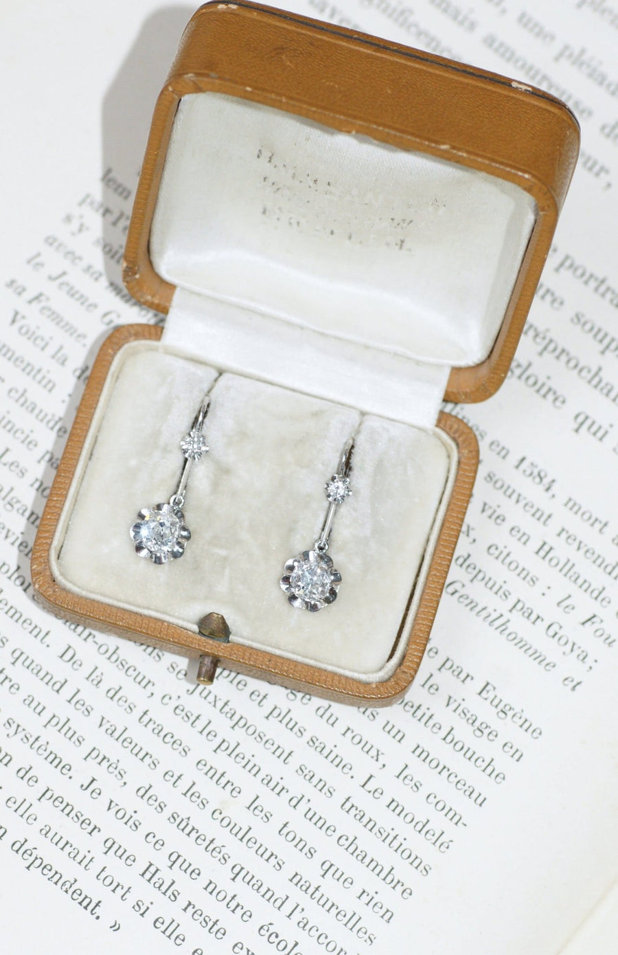 1.20 Carat Diamond Sleepers in White Gold - Galerie Pénélope