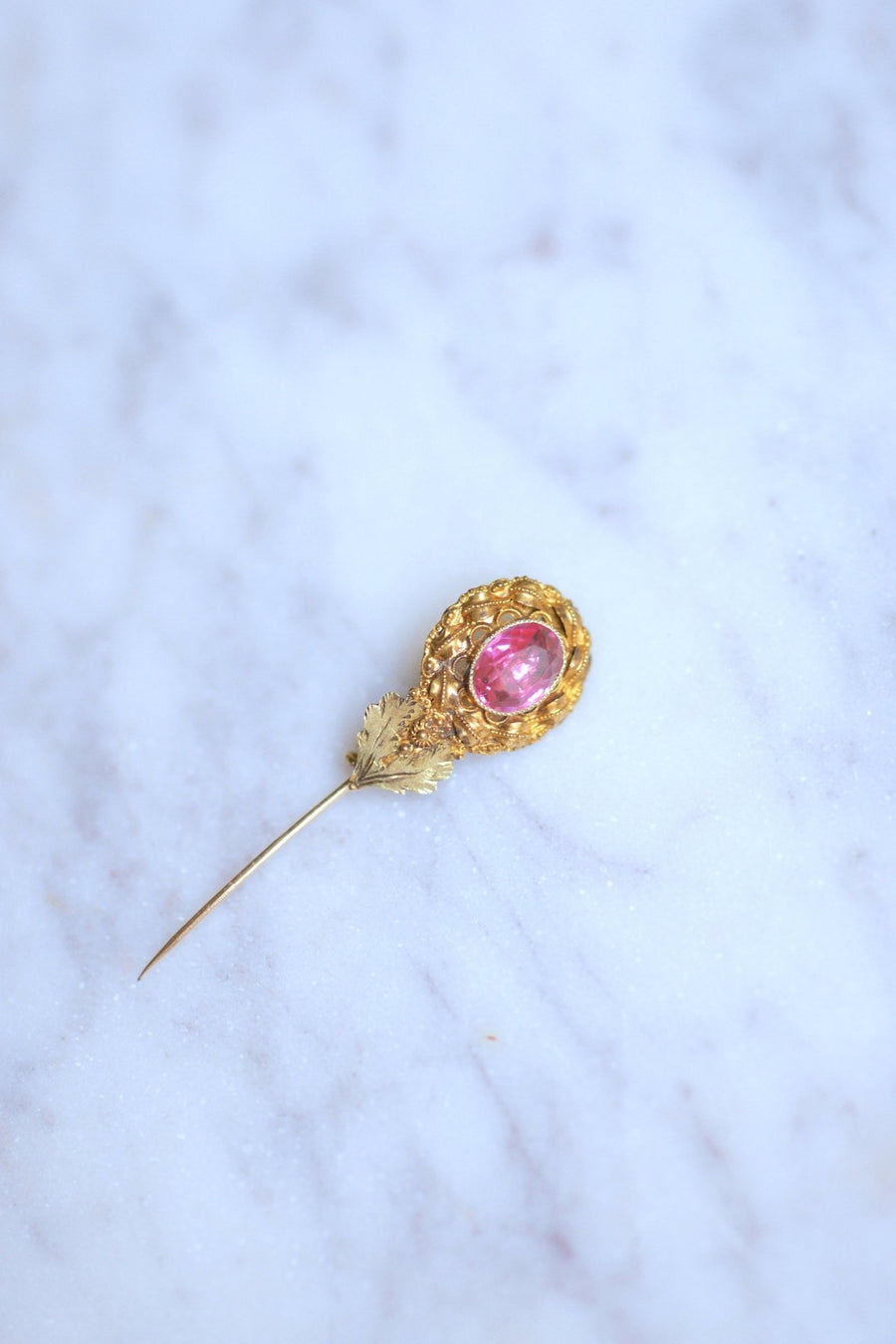 Antique pin in 18Kt gold, early 19th Century - Galerie Pénélope