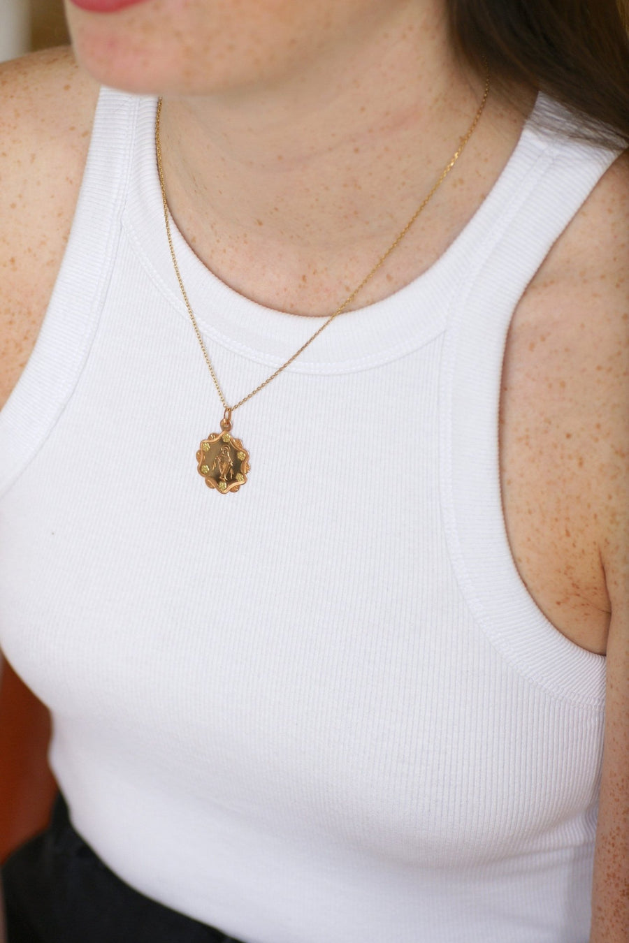 Vierge rose gold medal - Galerie Pénélope