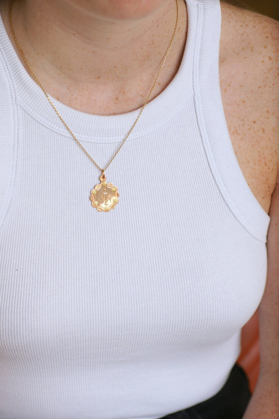 Vierge rose gold medal - Galerie Pénélope