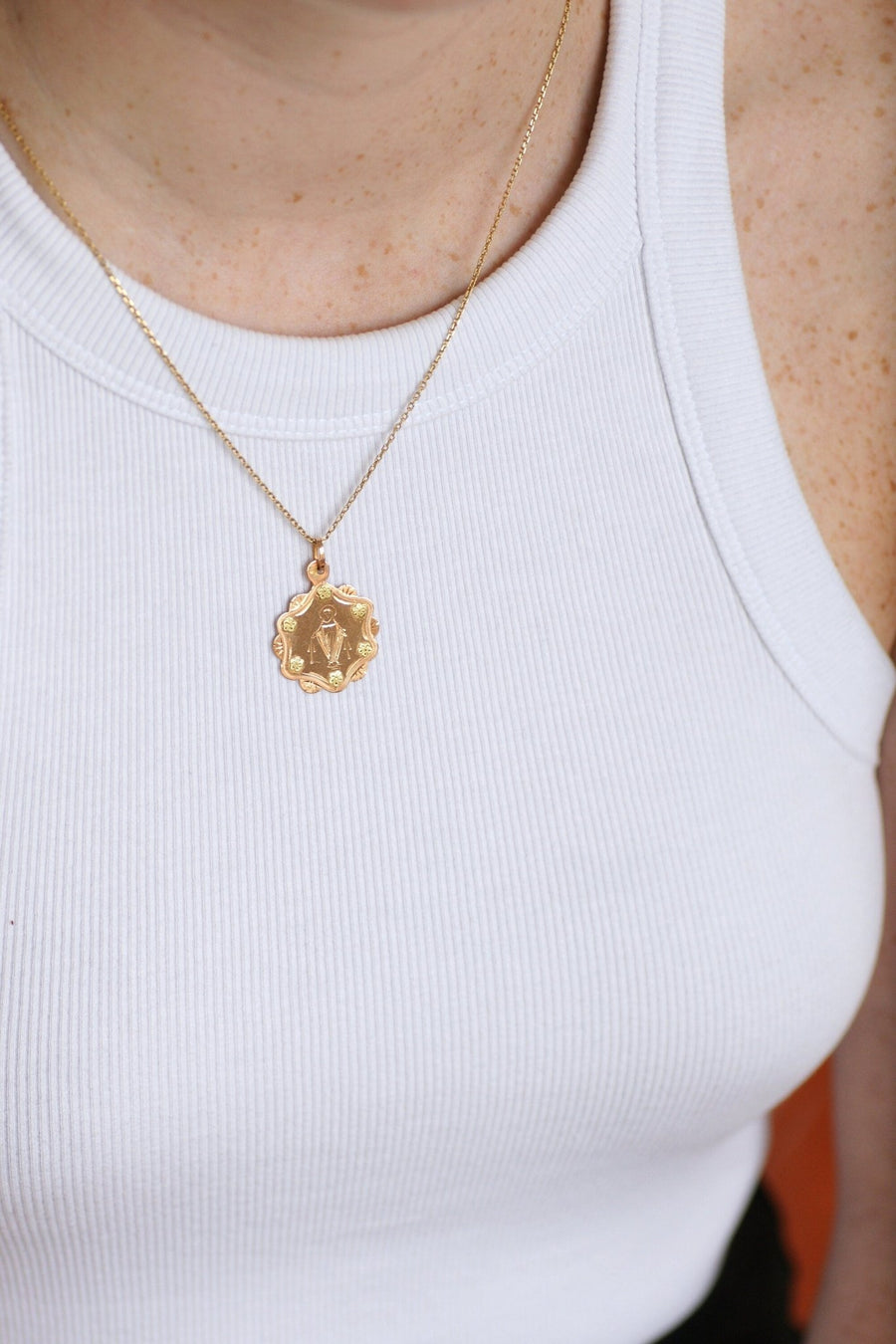 Vierge rose gold medal - Galerie Pénélope