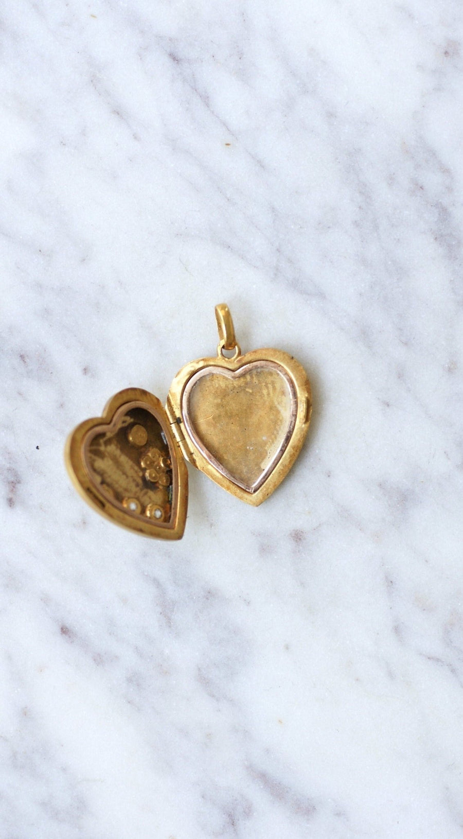 Heart opening medallion in gold, diamonds and pearls - Galerie Pénélope