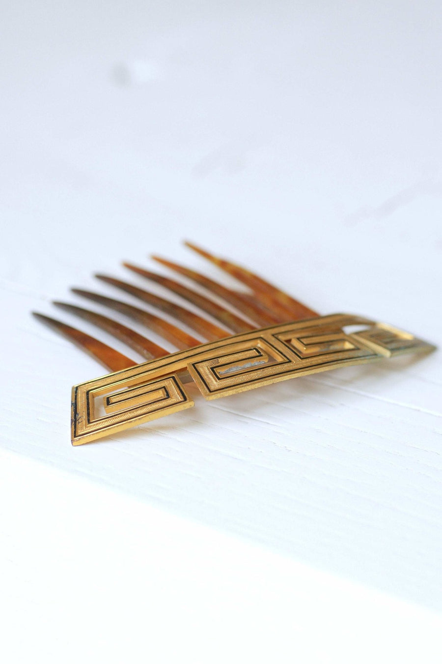 Antique hair comb with Greek tiara - Penelope Gallery