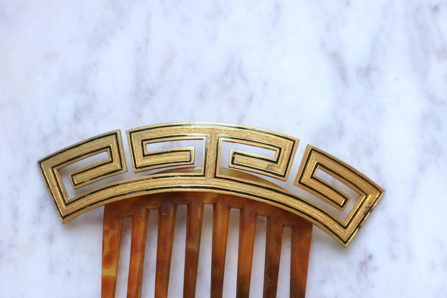 Antique hair comb with Greek tiara - Penelope Gallery