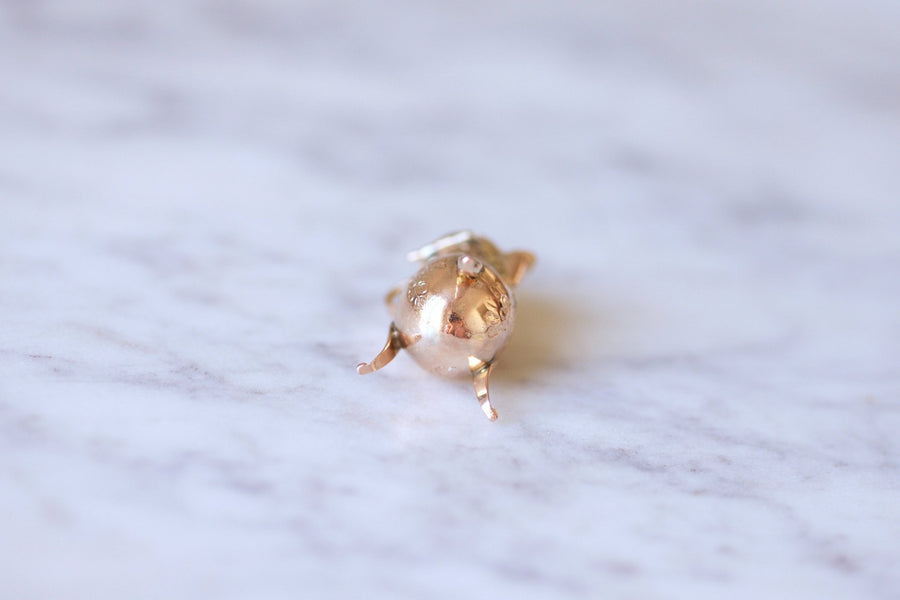 Antique 9Kt yellow and pink gold teapot pendant, 18th Century - Galerie Pénélope