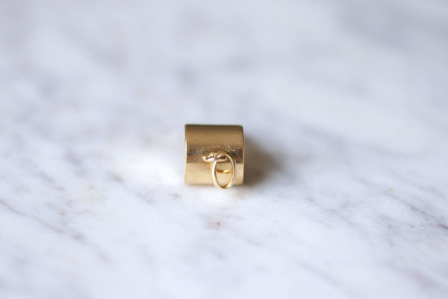 18Kt Yellow Gold Vintage Whistle Charm Pendant - Galerie Pénélope