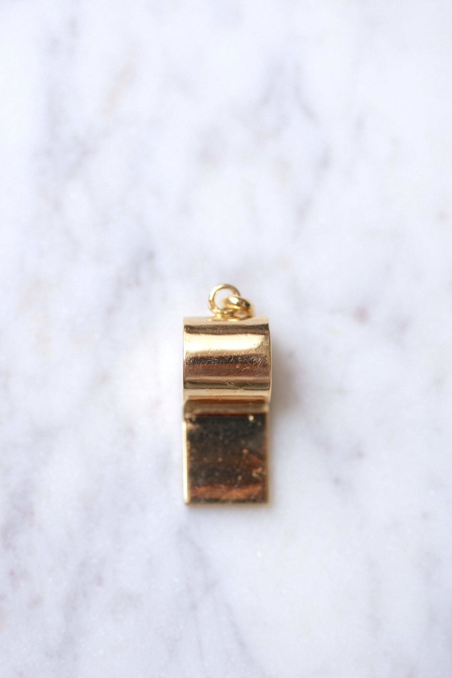 18Kt Yellow Gold Vintage Whistle Charm Pendant - Galerie Pénélope