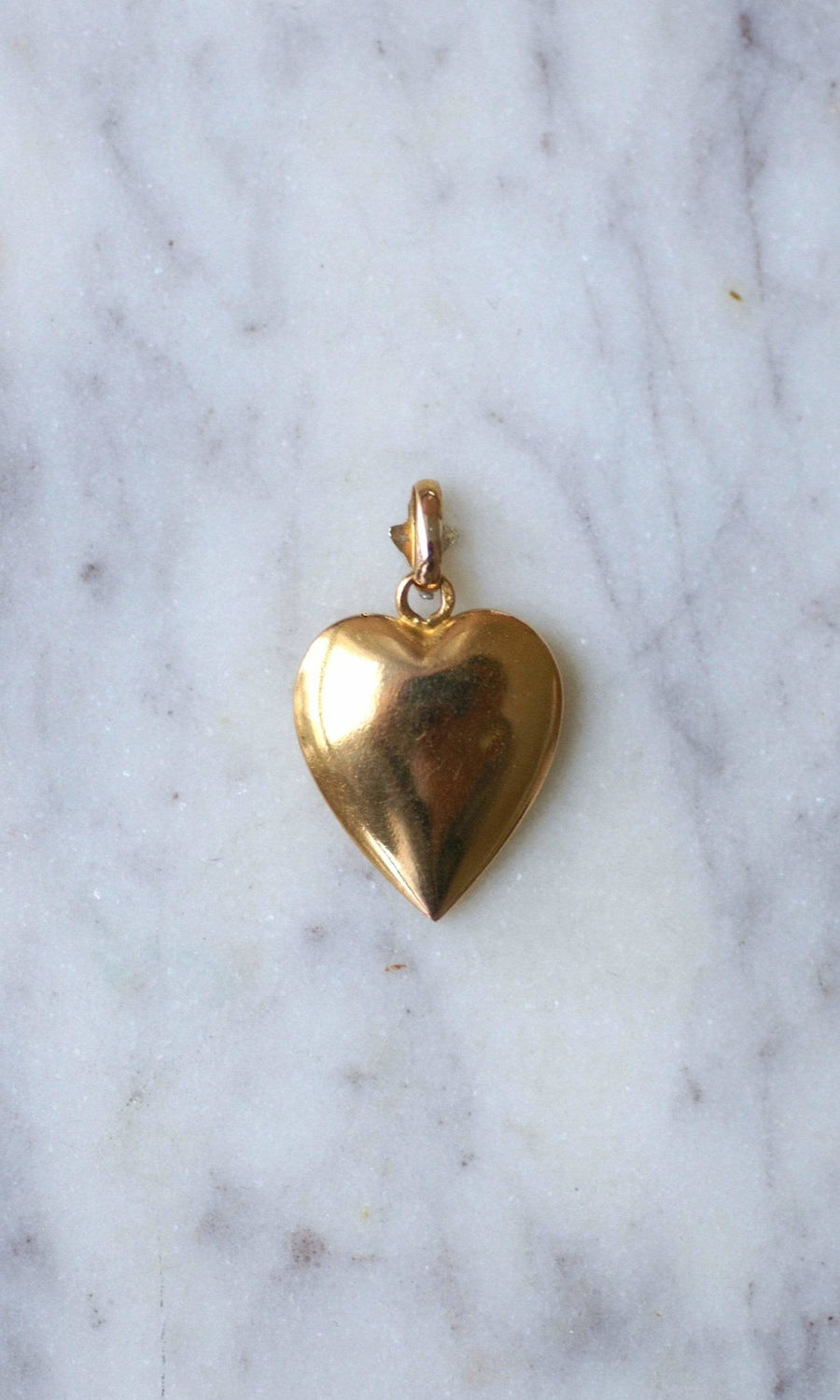 Gold heart and cherry pendant - Penelope Gallery