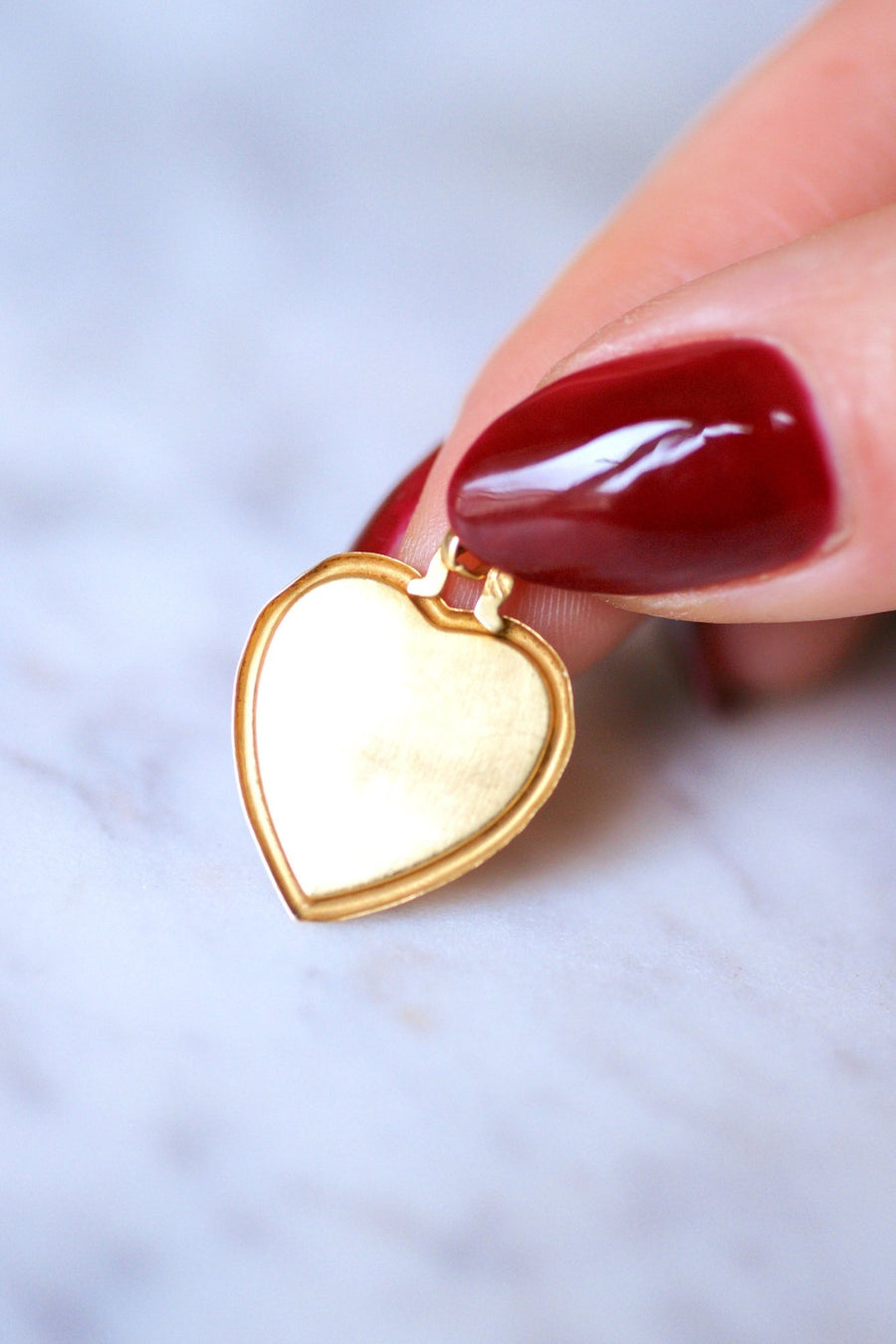 Vintage gold heart pendant Etoile D'Amour - Galerie Pénélope