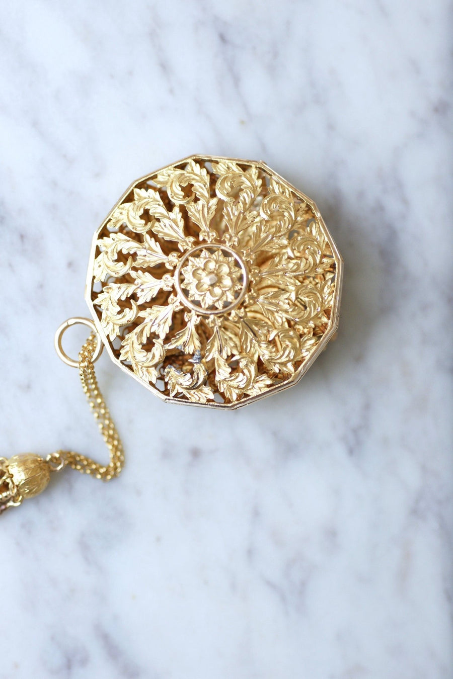 Antique Yellow Gold Coin Pendant - Penelope Gallery