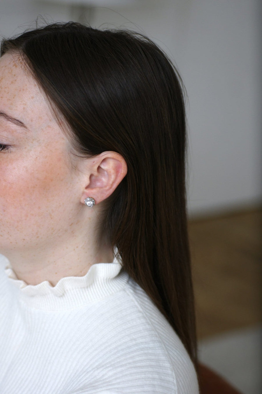 Daisy earrings diamonds 2,30 Cts - Galerie Pénélope