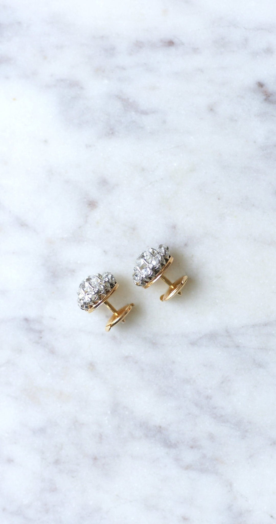 Daisy earrings diamonds 2,30 Cts - Galerie Pénélope