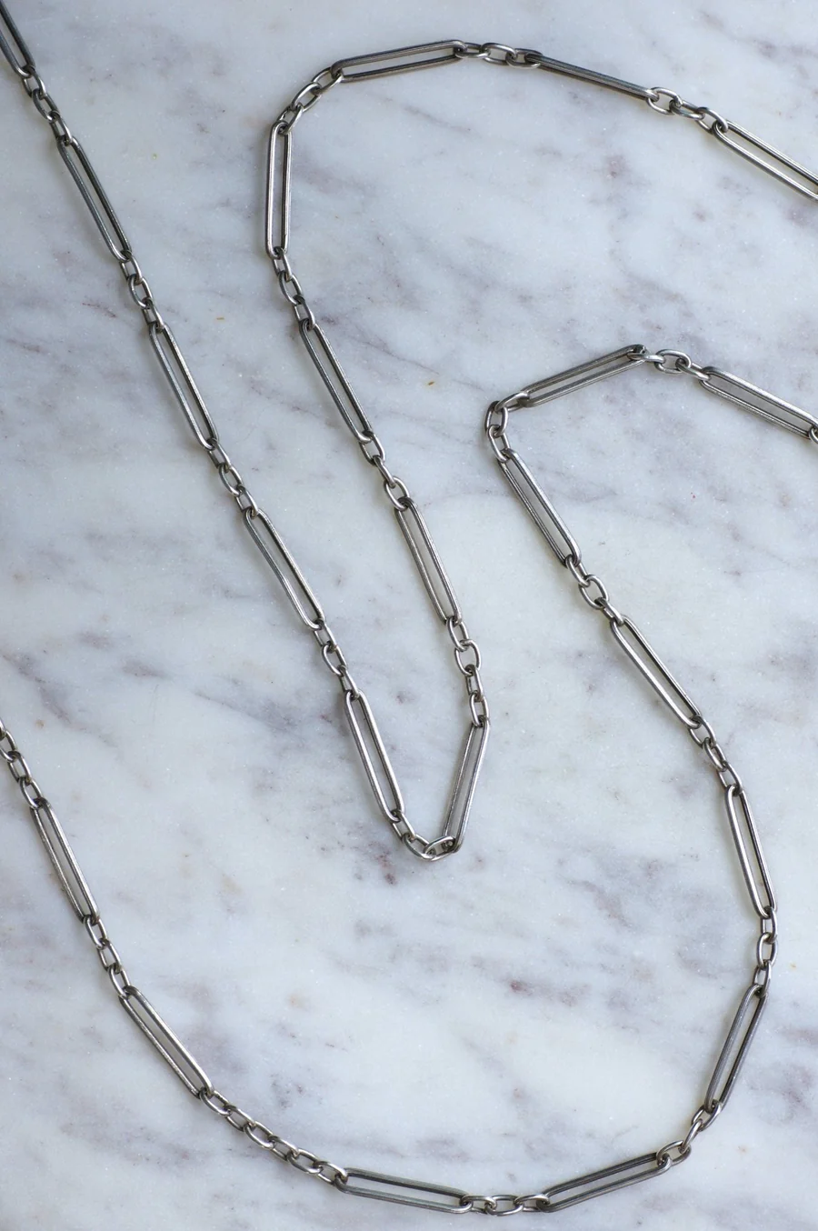 Silver and enamel necklace, Art Deco - Galerie Pénélope