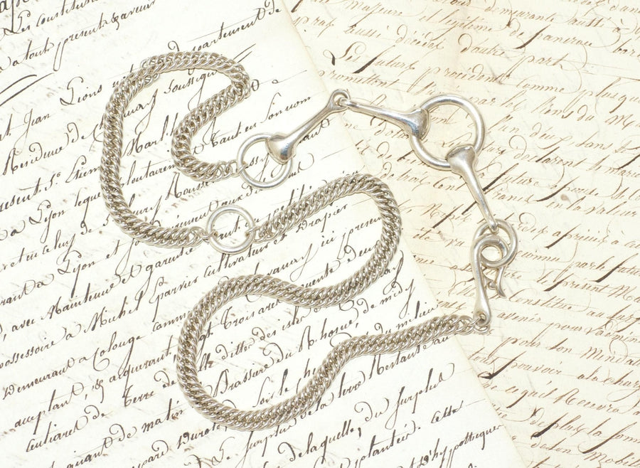 エルメス シルバーブライドルネックレス 73.00 cm - Galerie Pénélope