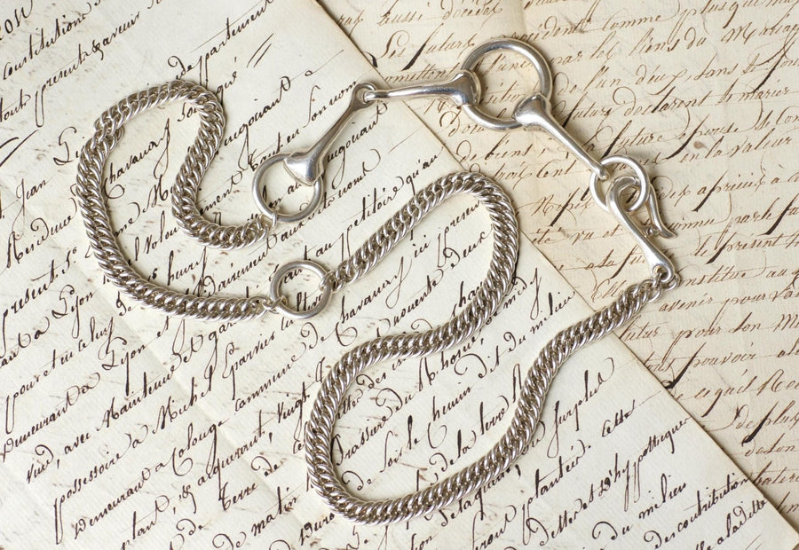 エルメス シルバーブライドルネックレス 73.00 cm - Galerie Pénélope