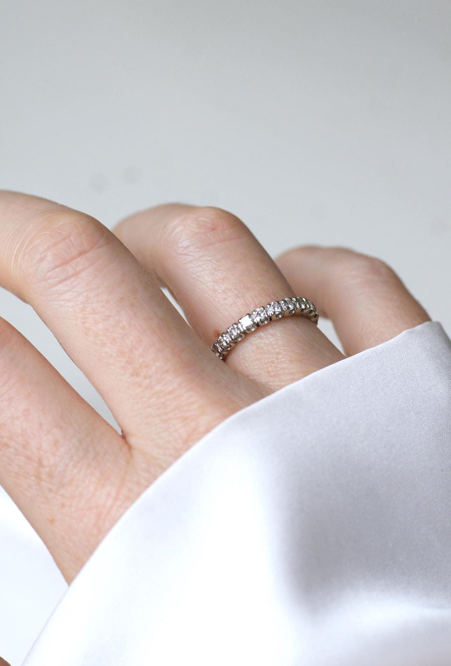 トゥールコンプリート ダイヤモンド 1.00Ct ホワイトゴールド マリッジリング