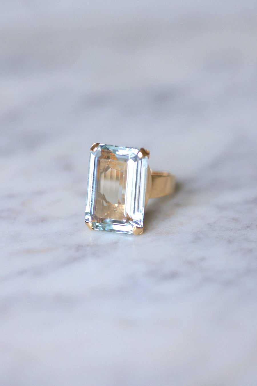 ヴィンテージ アクアマリン カクテルリング 15Cts ピンク ヴィンテージ アクアマリン カクテルリング 15Cts ピンク