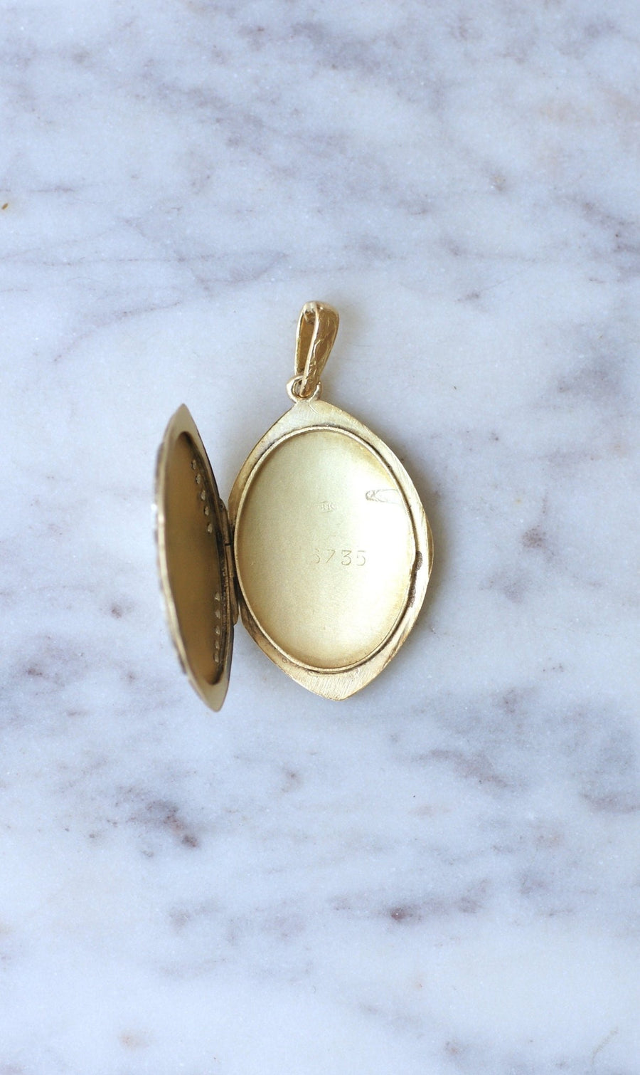 アールヌーボーのゴールドとダイヤモンドのメダル - Galerie Pénélope
