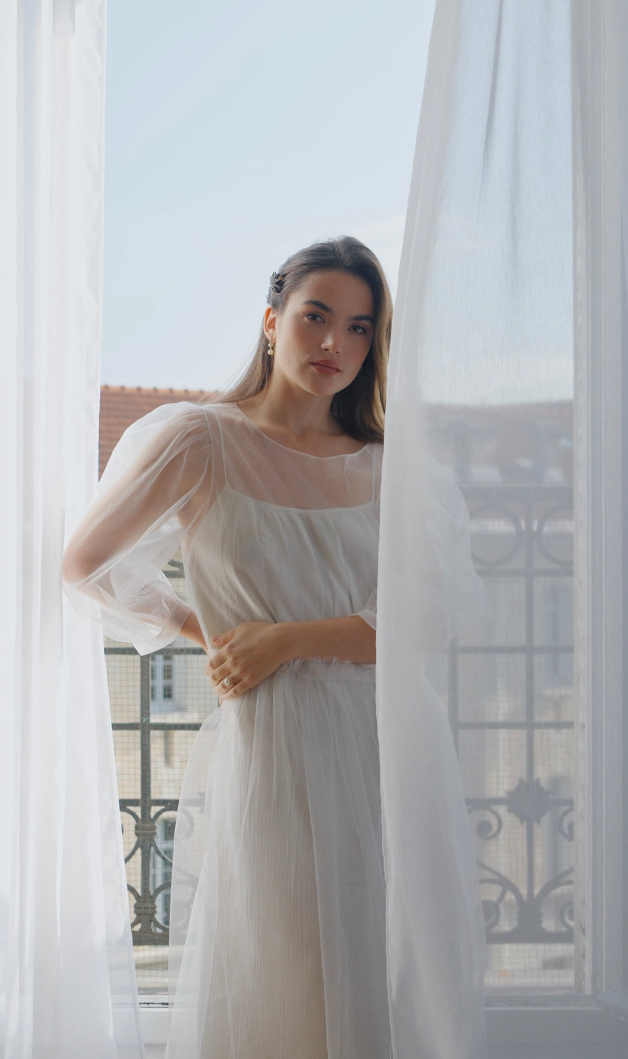 Bague marguerite diamants et perle fine - Galerie Pénélope