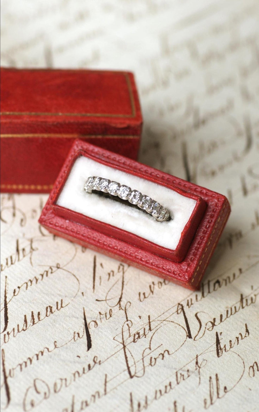 Alliance Tour Complet Diamants 1,00 Ct Or blanc - Galerie Pénélope