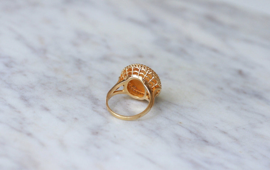 Bague Augis Vintage Or Jaune et Diamant T51 - Galerie Pénélope