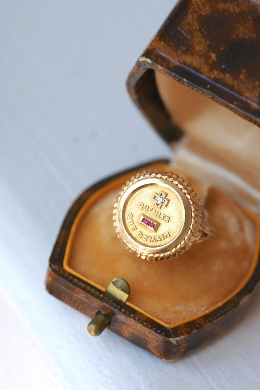 Bague Augis Vintage Or Jaune et Diamant T51 - Galerie Pénélope