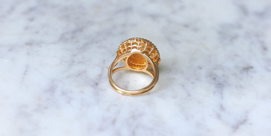 Bague Augis Vintage Or Jaune et Diamant T54 - Galerie Pénélope