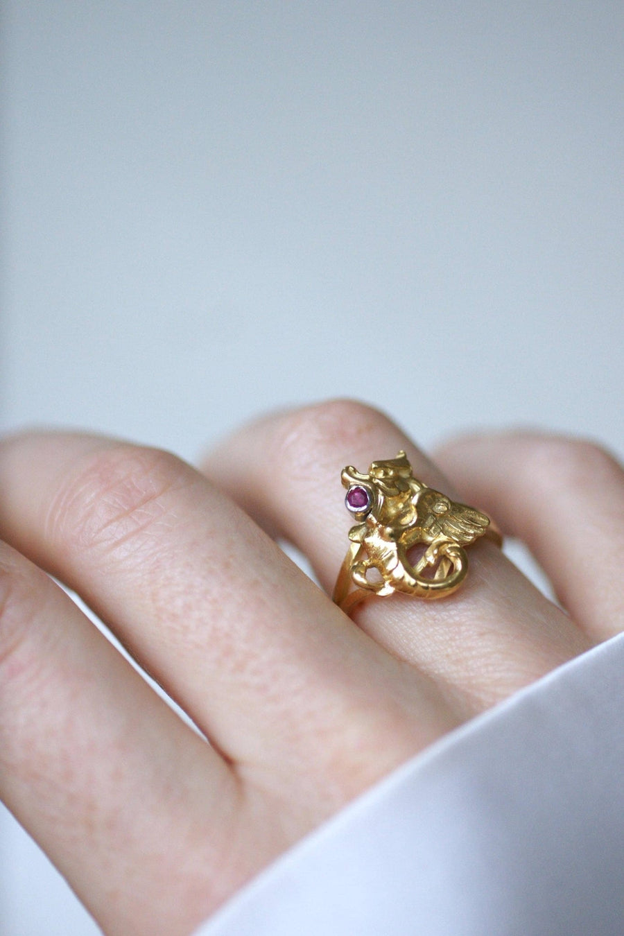 Bague Chimère Or Jaune et Rubis - Galerie Pénélope